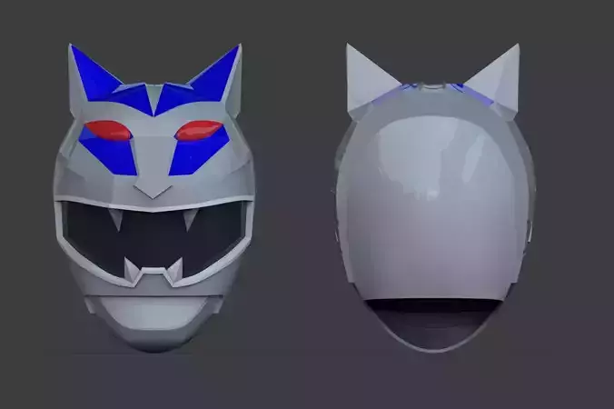 Gao Ranger Silver Helmet