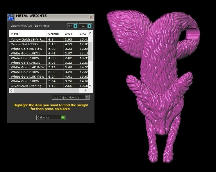 Fox pendant 3D print model_2