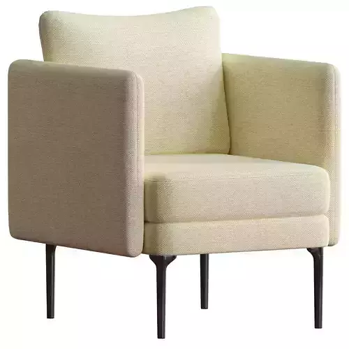 Auburn armchair with legs
