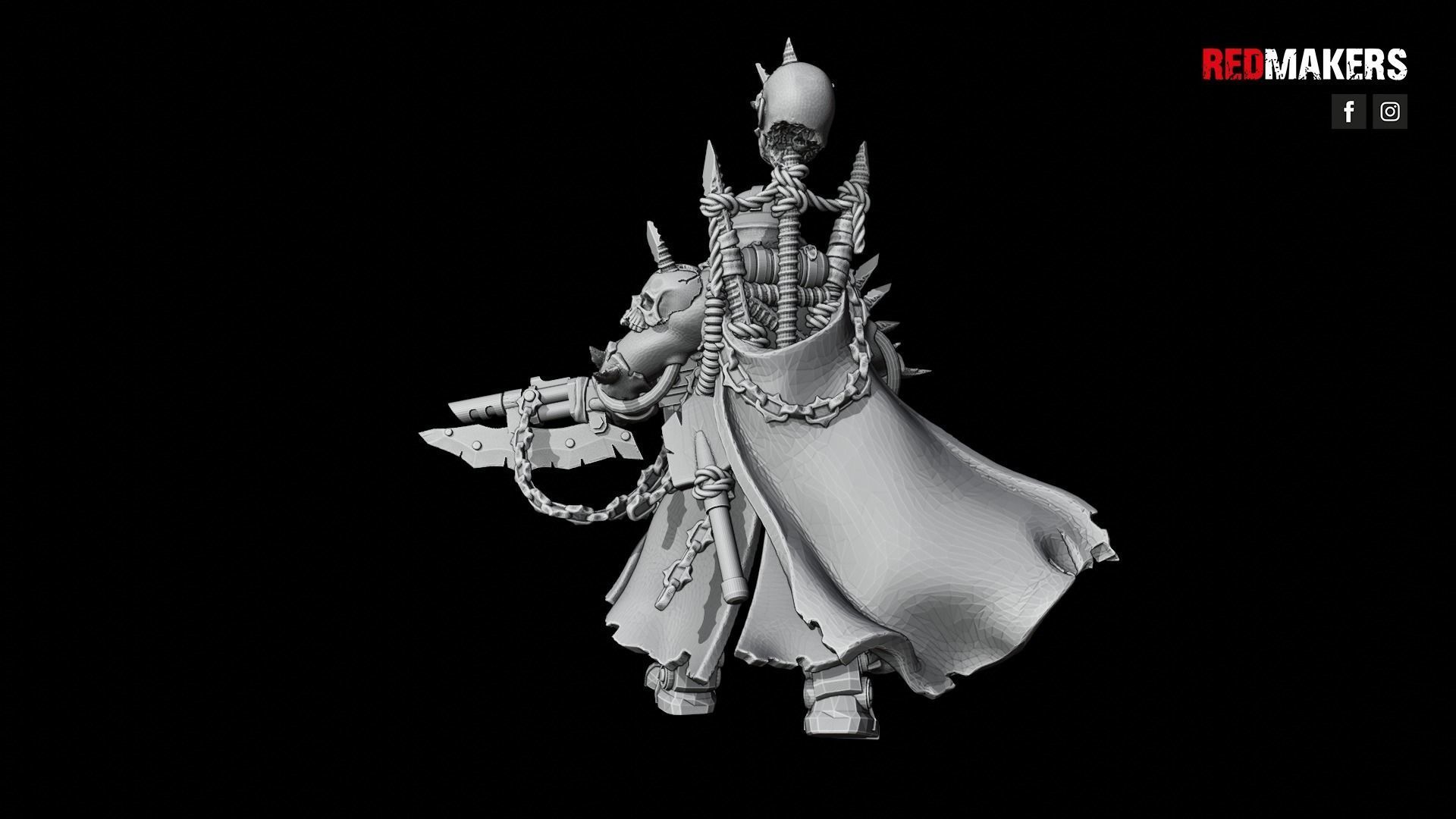 Renegade Death Division - Command Squad - Heretics 3D print model_26