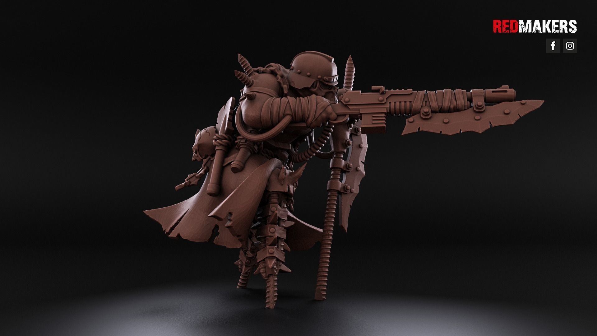 Renegade Death Division - Command Squad - Heretics 3D print model_16