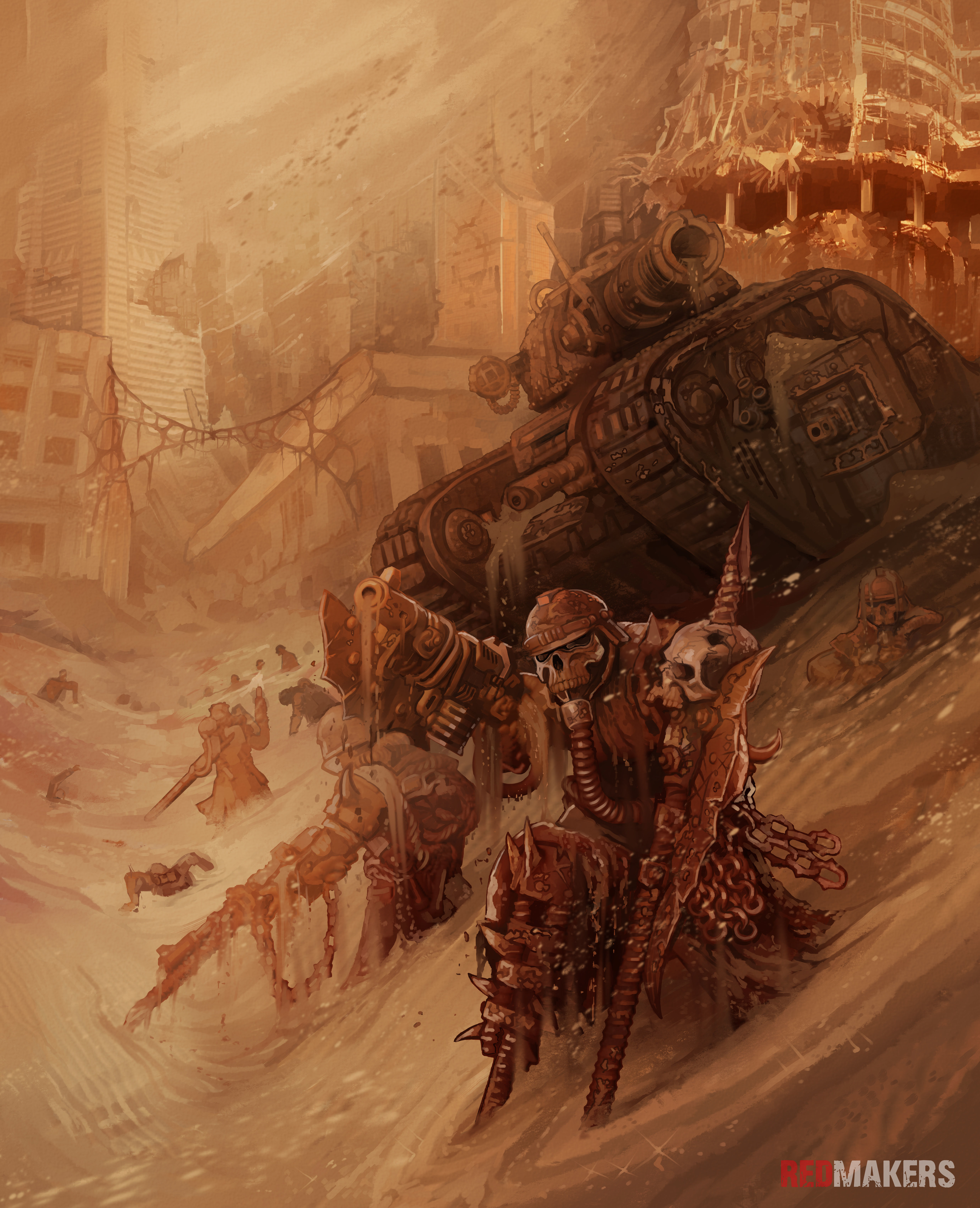 Renegade Death Division - Command Squad - Heretics 3D print model_35