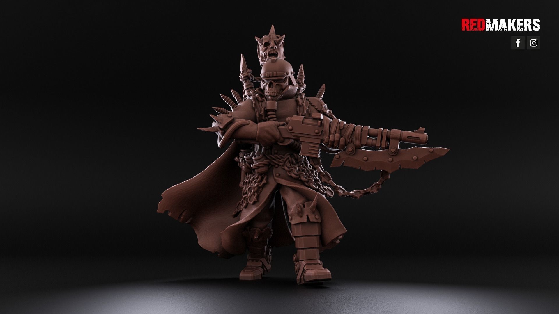 Renegade Death Division - Command Squad - Heretics 3D print model_11
