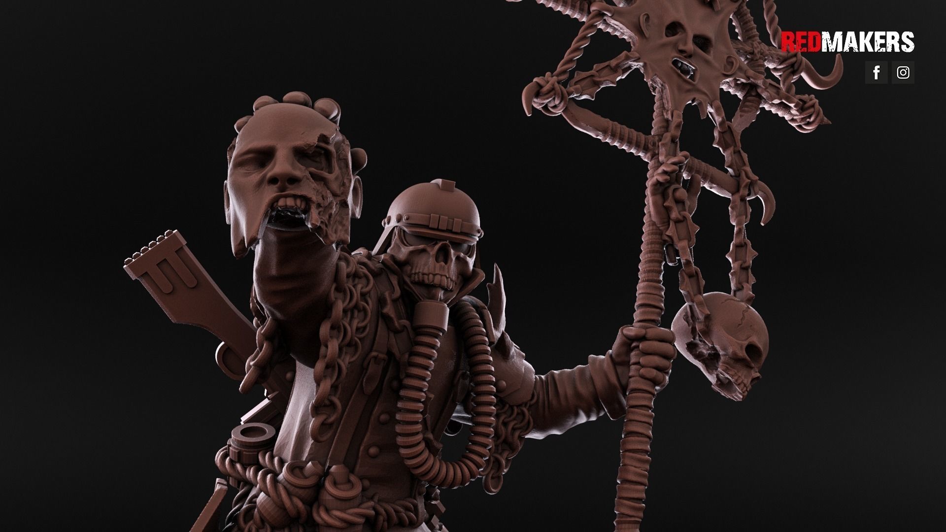 Renegade Death Division - Command Squad - Heretics 3D print model_3