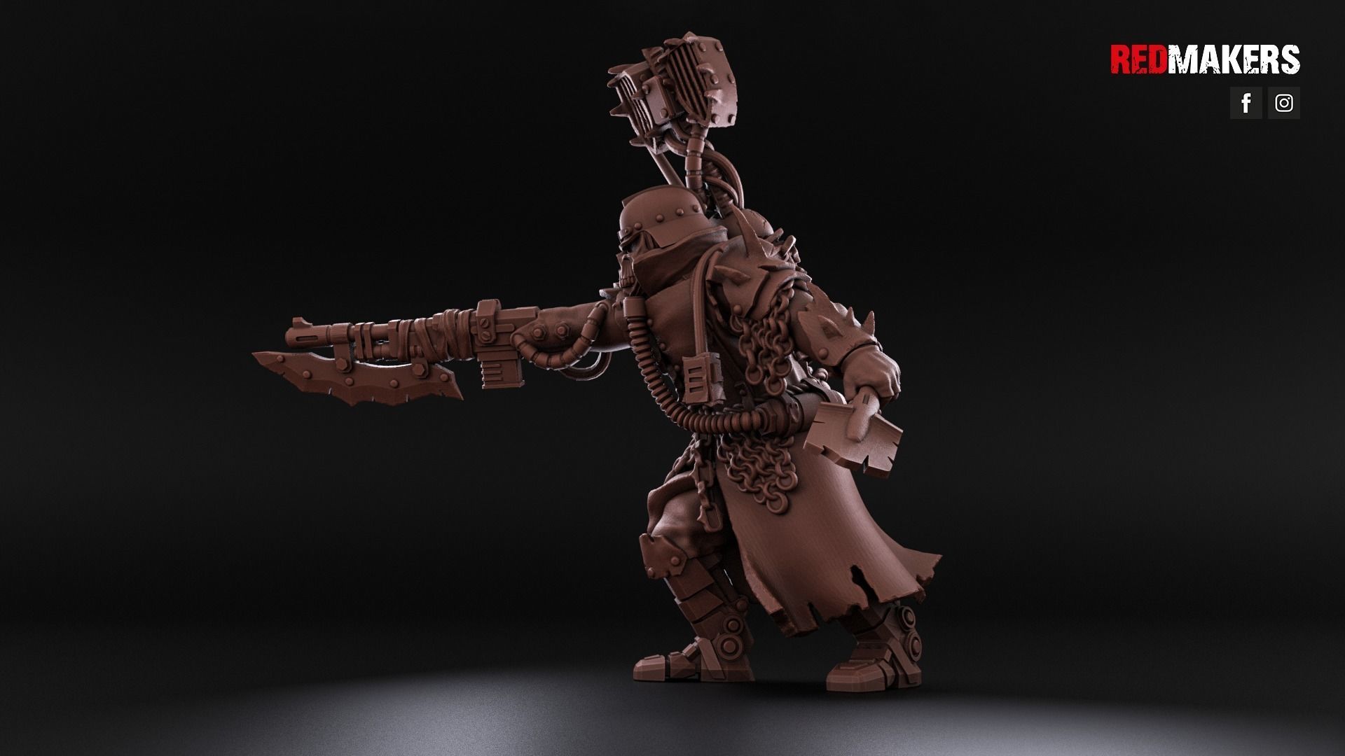 Renegade Death Division - Command Squad - Heretics 3D print model_10