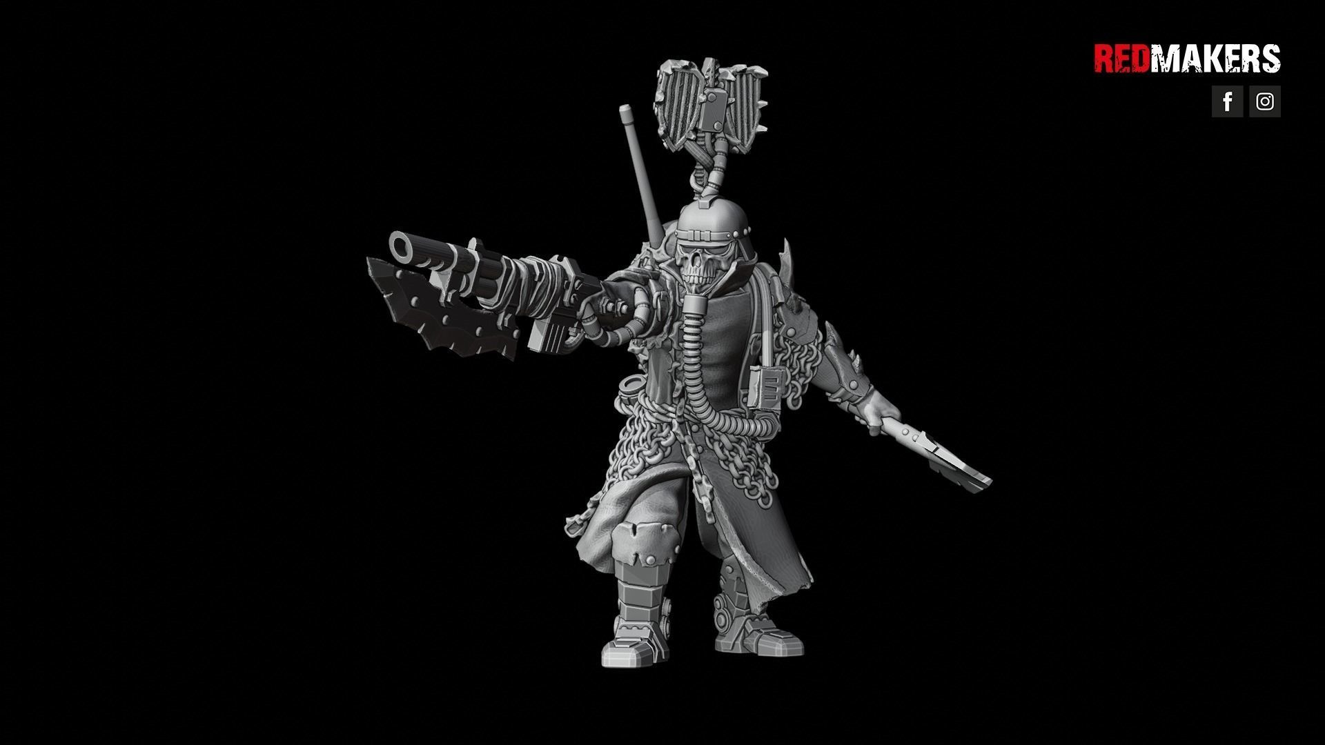 Renegade Death Division - Command Squad - Heretics 3D print model_22