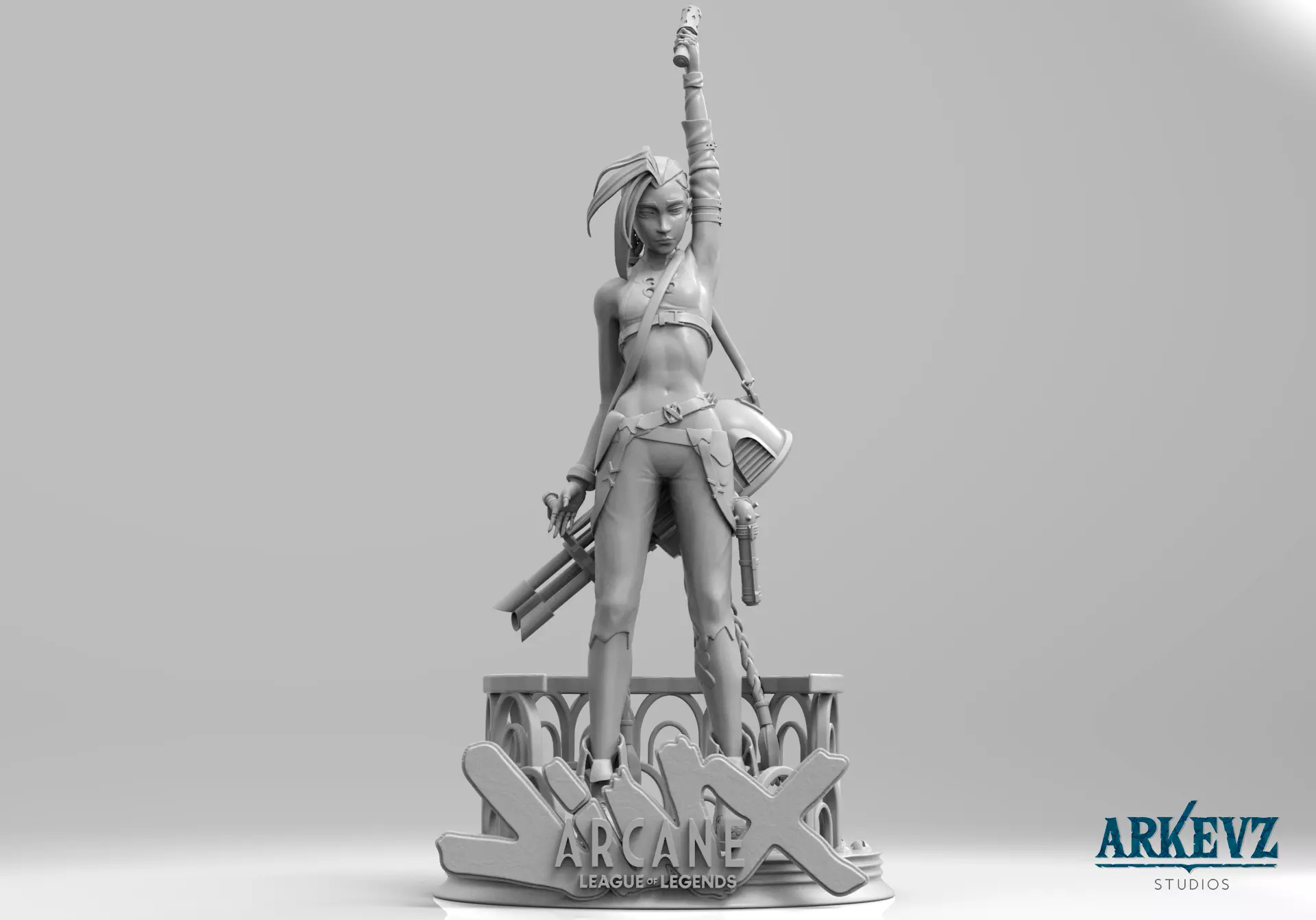 Jinx - Arcane 3D print model_0