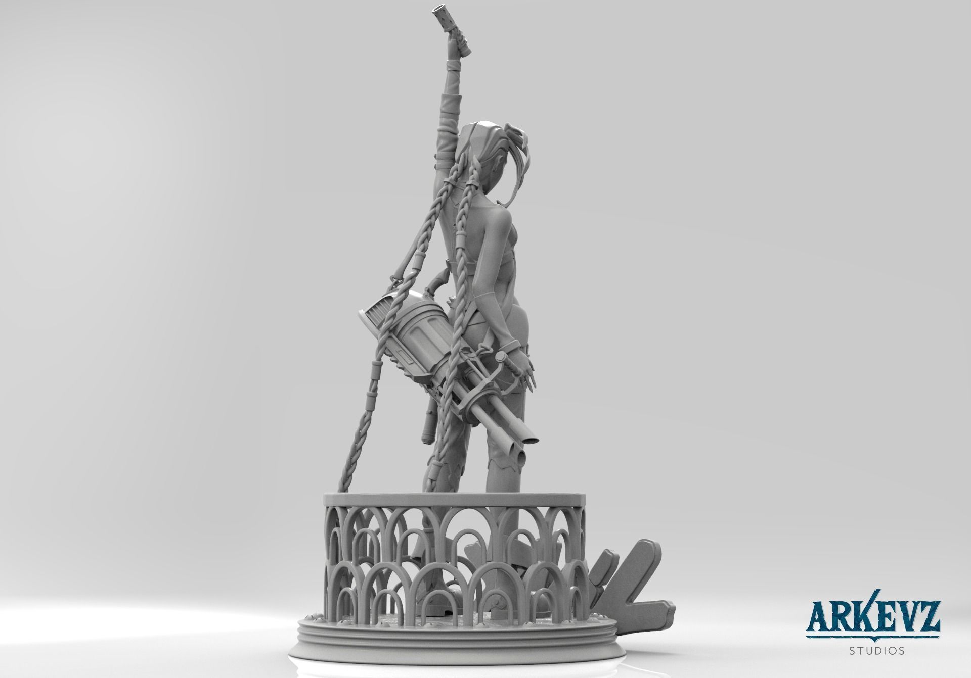 Jinx - Arcane 3D print model_2