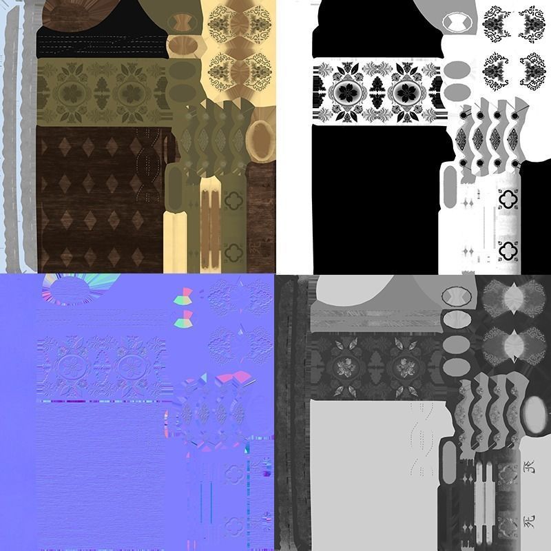 Katana - Sword Low-poly 3D model_12