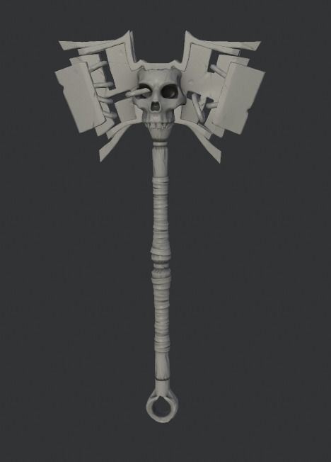 Stylized character Orc Low-poly 3D model_7