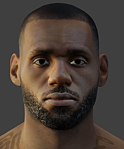 REALISTIC LEBRON JAMES 3D model