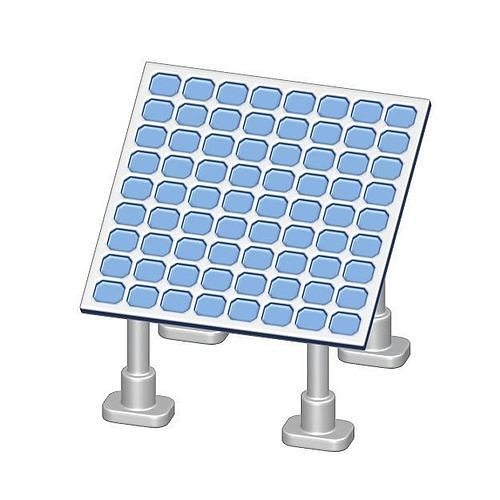 Rooftop Solar Panel 3D model
