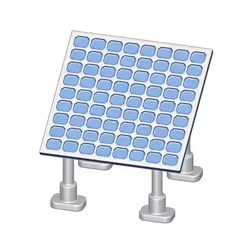 Rooftop Solar Panel 3D model