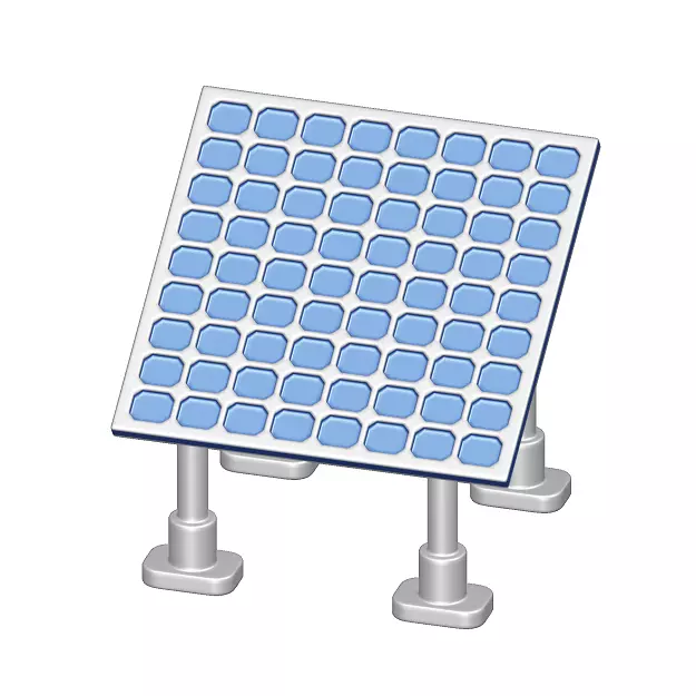 Rooftop Solar Panel 3D model_0