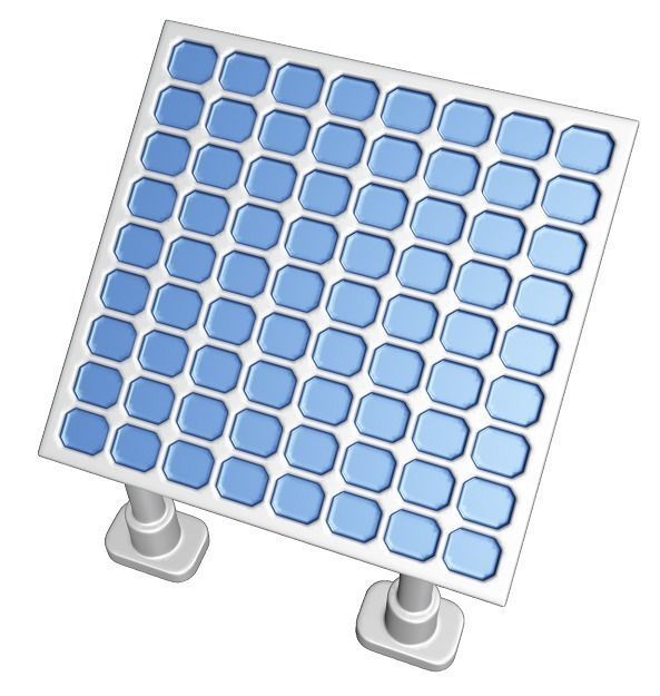 Rooftop Solar Panel 3D model_2