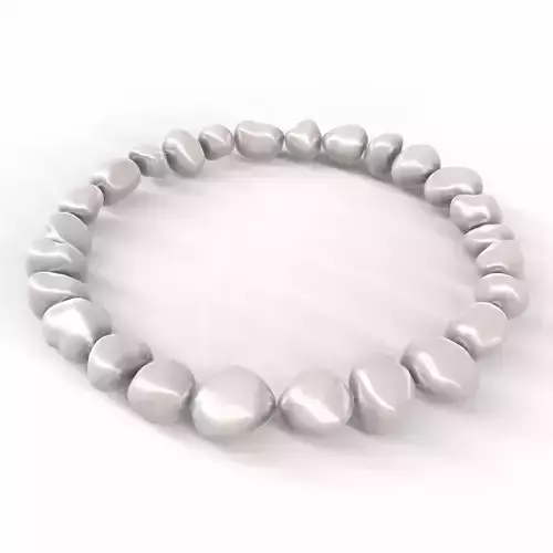 Pearl Bracelet White - VR-AR GameReady PBR  Low-poly 3D model