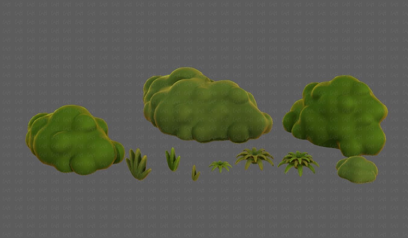Trees Cartoon V13 Low-poly 3D model_24