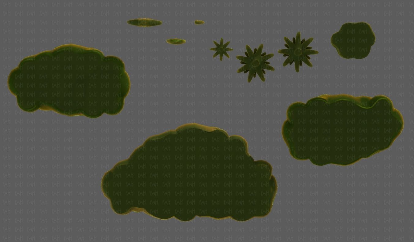 Trees Cartoon V13 Low-poly 3D model_39