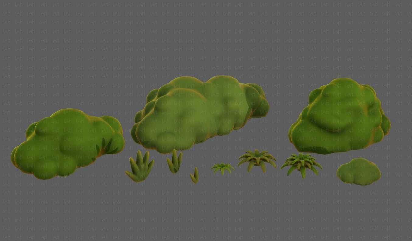 Trees Cartoon V13 Low-poly 3D model_22