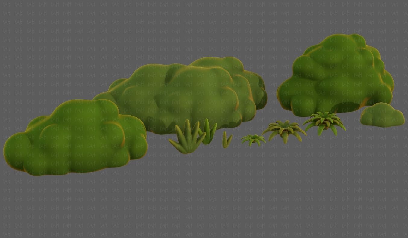 Trees Cartoon V13 Low-poly 3D model_41
