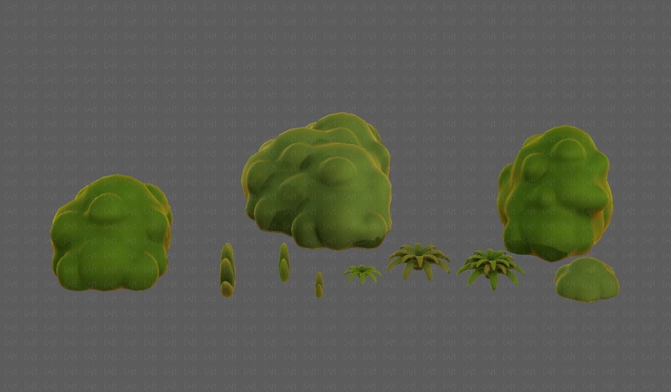 Trees Cartoon V13 Low-poly 3D model_23