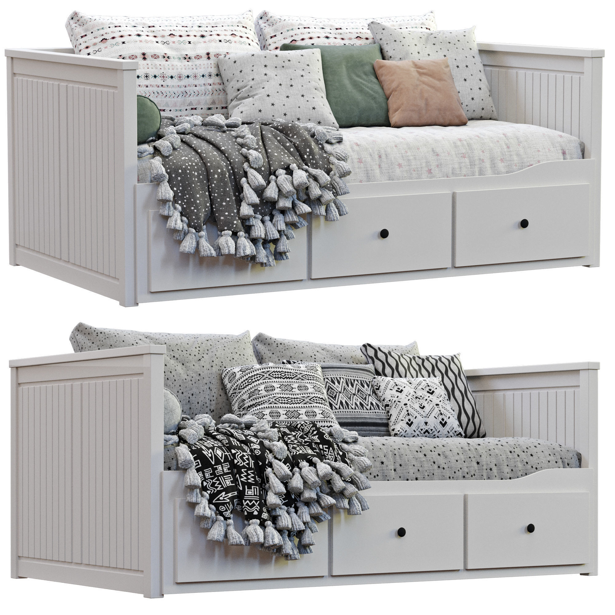  Ikea Hemnes Daybed 3D model_3
