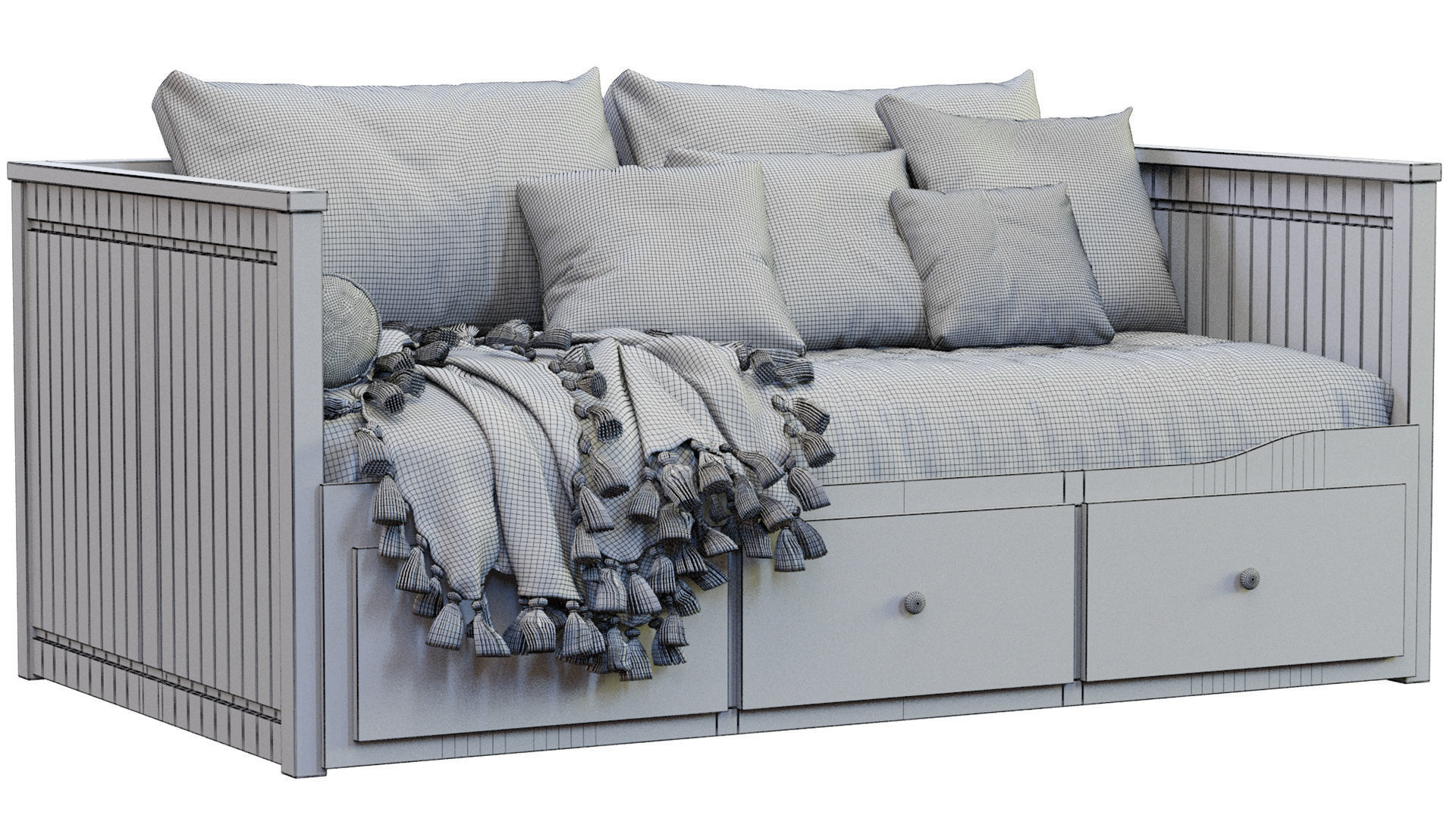  Ikea Hemnes Daybed 3D model_2
