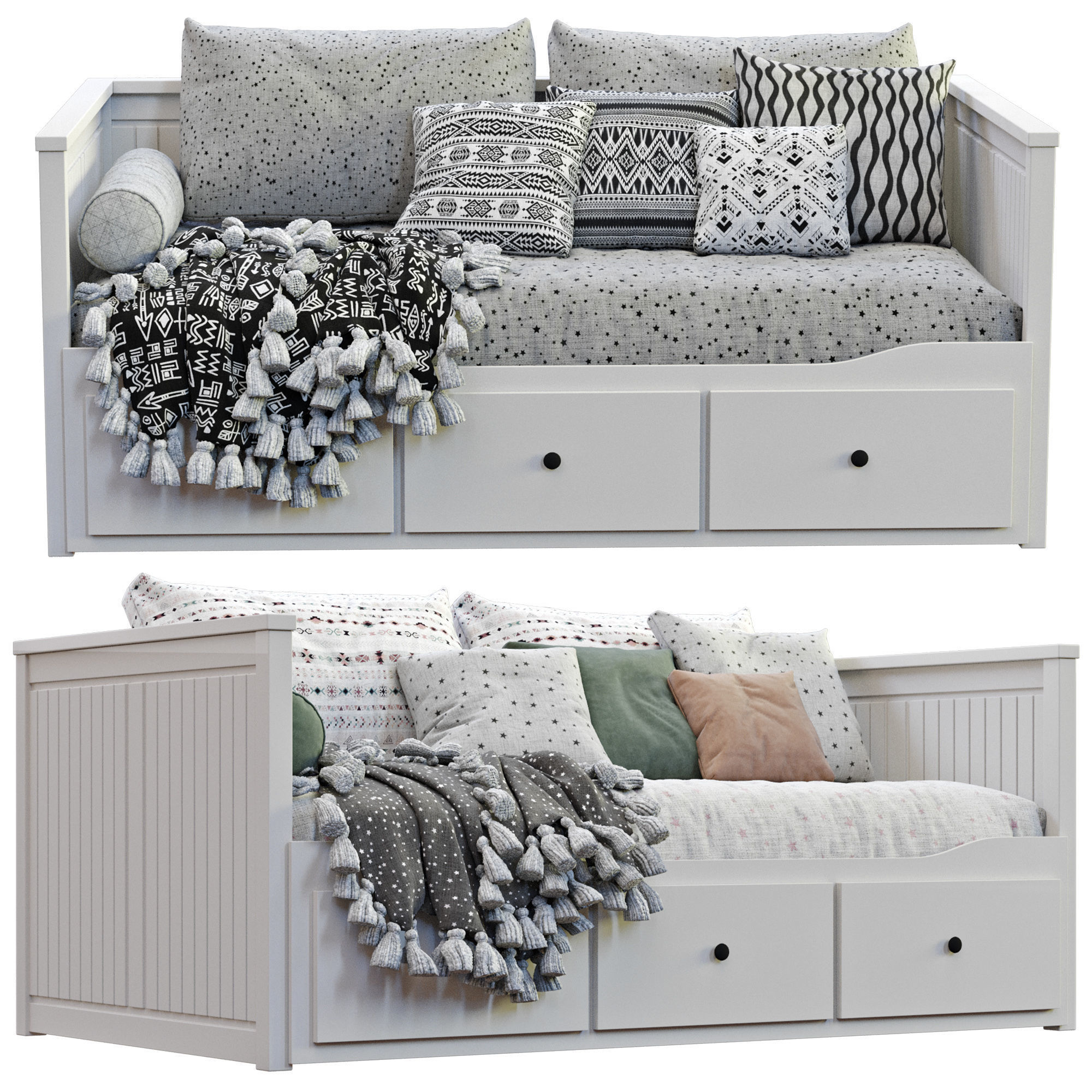  Ikea Hemnes Daybed 3D model_4