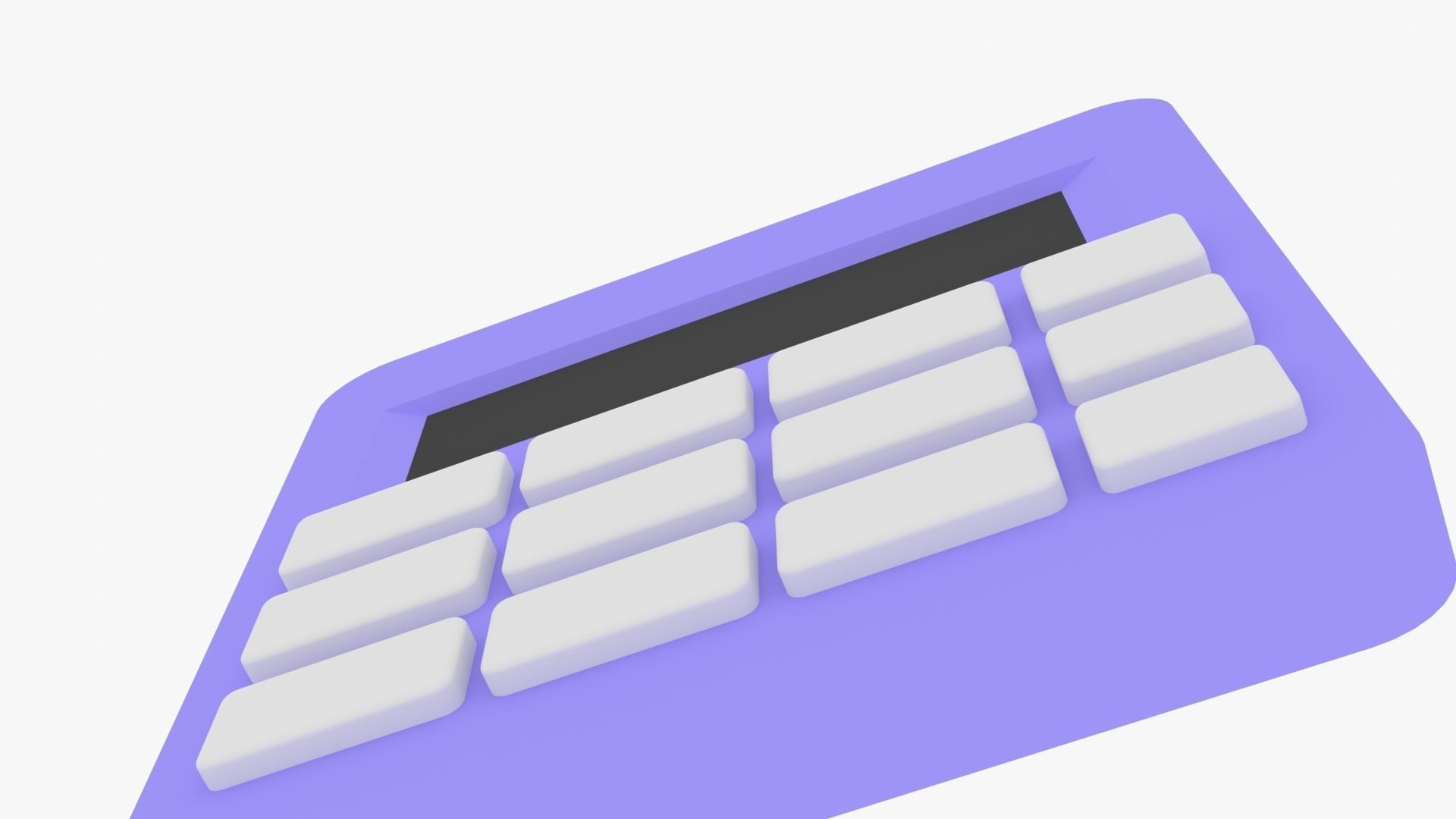Calculator Low-poly 3D model_24