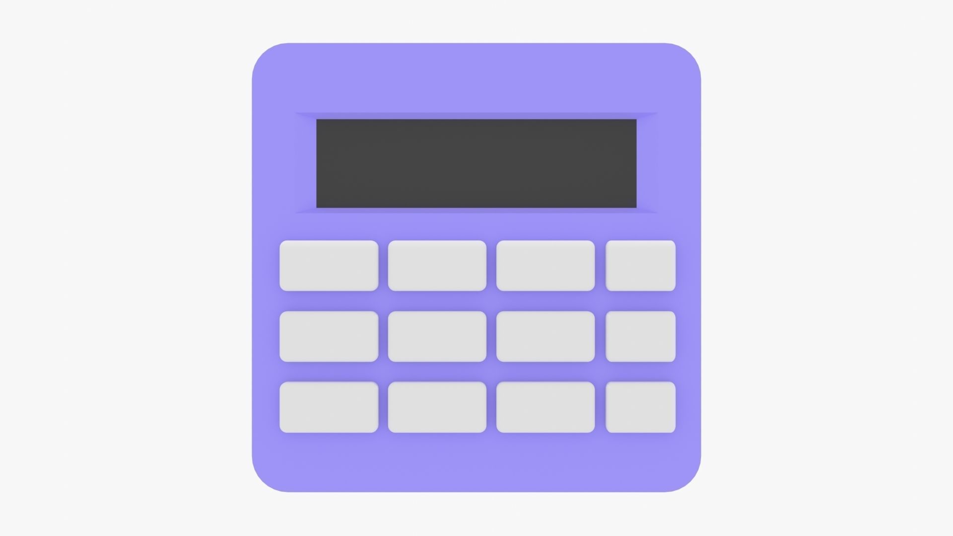 Calculator Low-poly 3D model_20