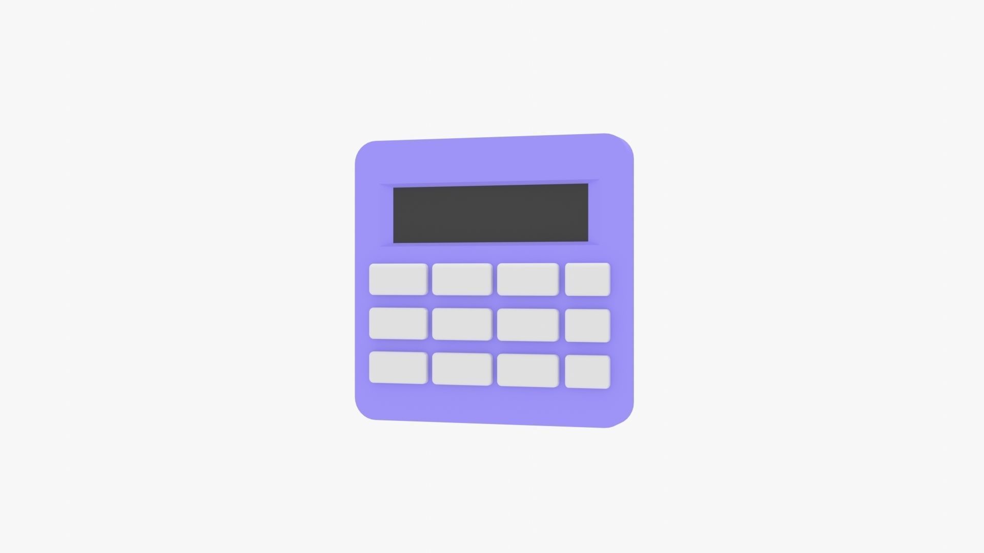 Calculator Low-poly 3D model_18