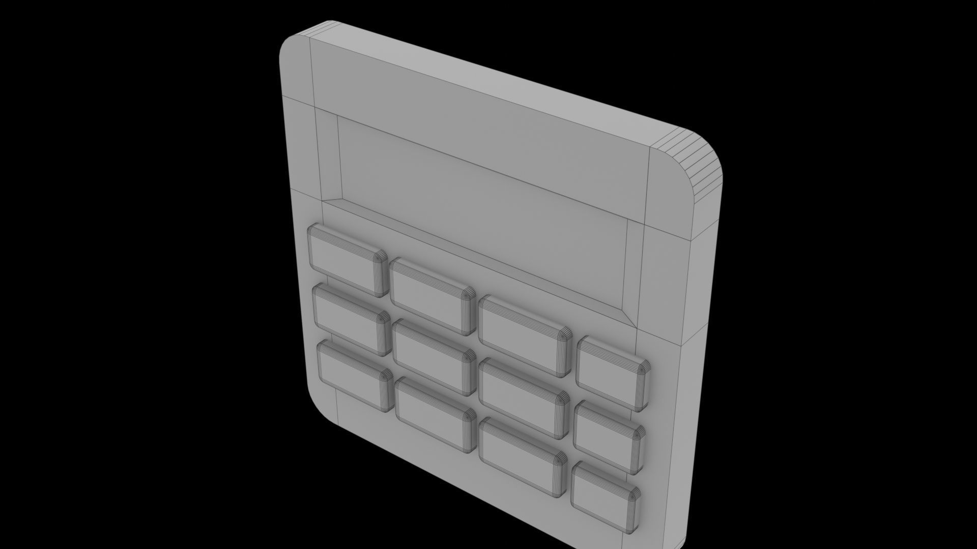 Calculator Low-poly 3D model_25
