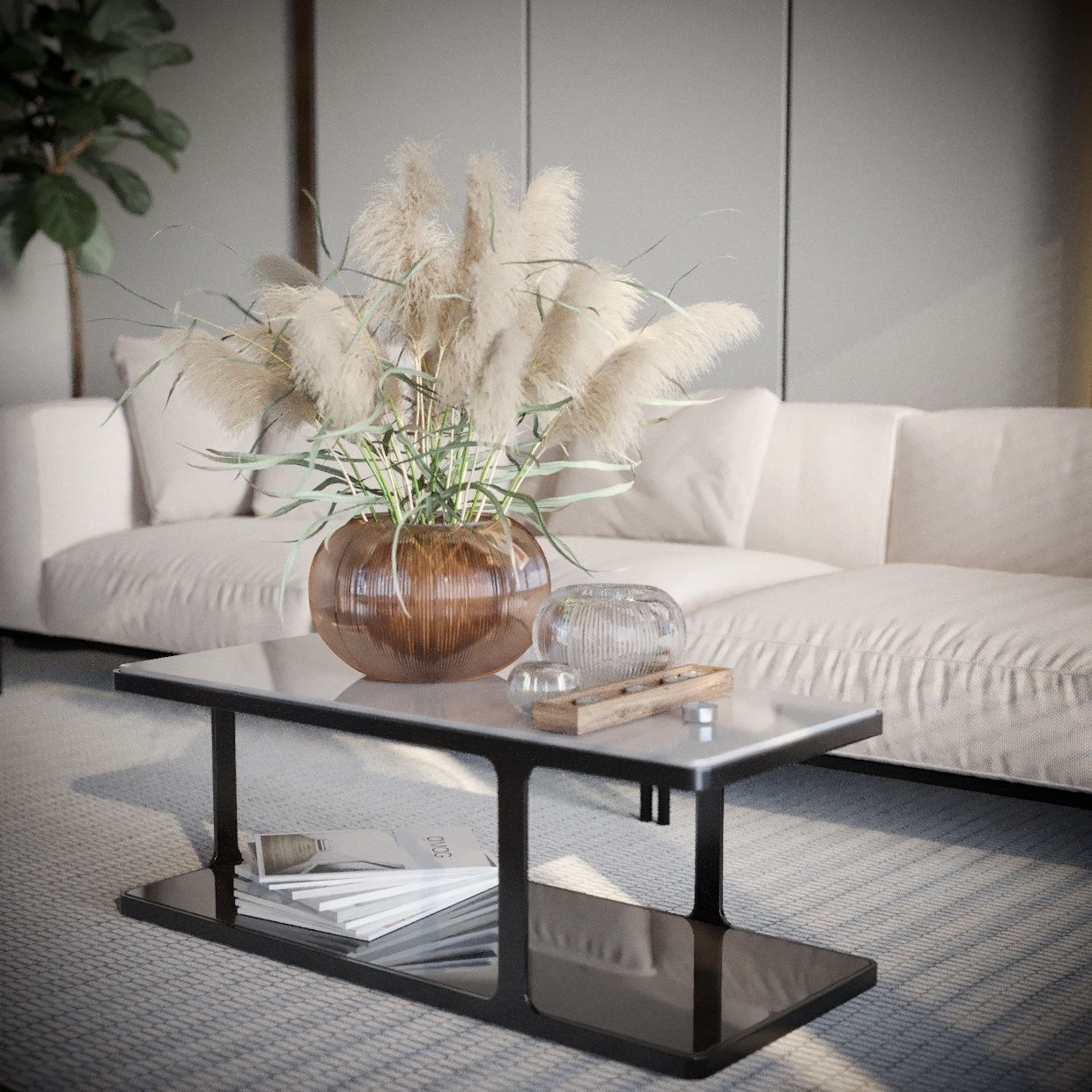 Sunset Modern Living 2022 3D model_4