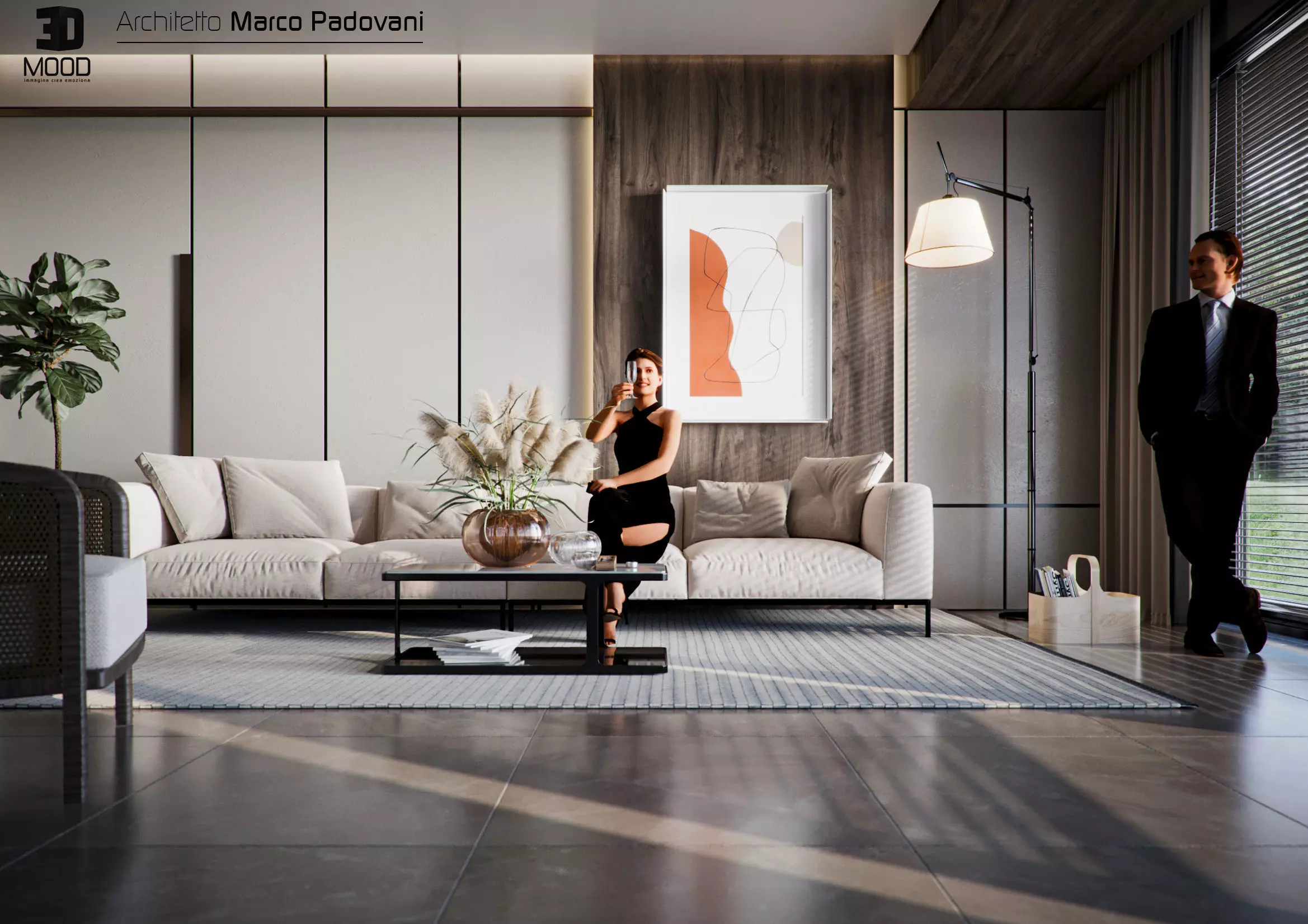 Sunset Modern Living 2022 3D model_0