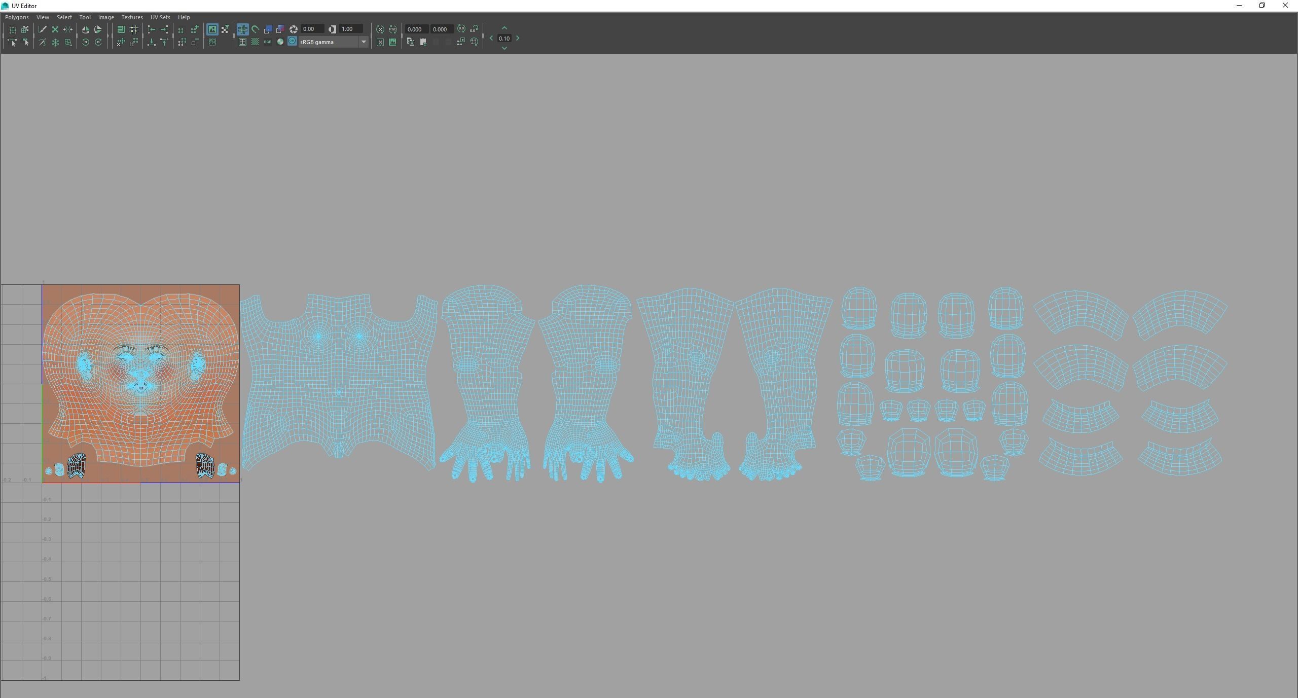 Game Cartoon Girl Zara Character rigged Low-poly 3D model_40