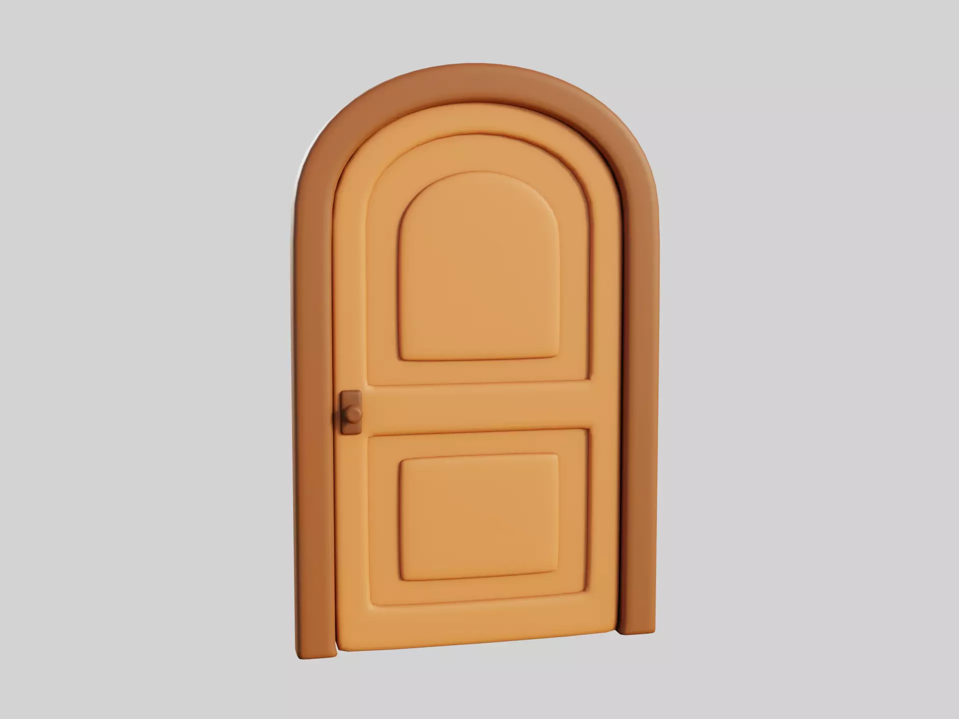 Cartoon Door 9a 3D model_0