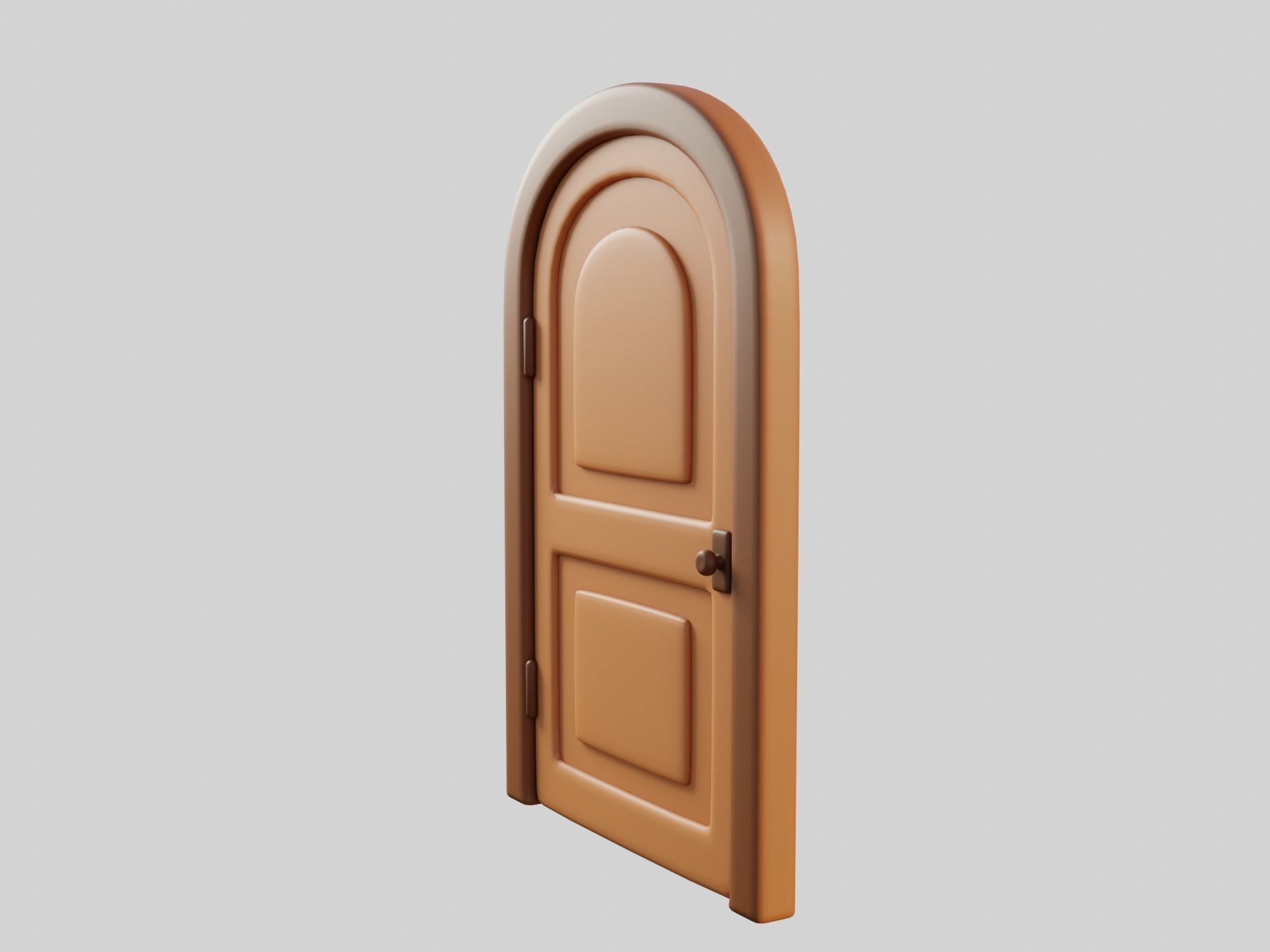 Cartoon Door 9a 3D model_3