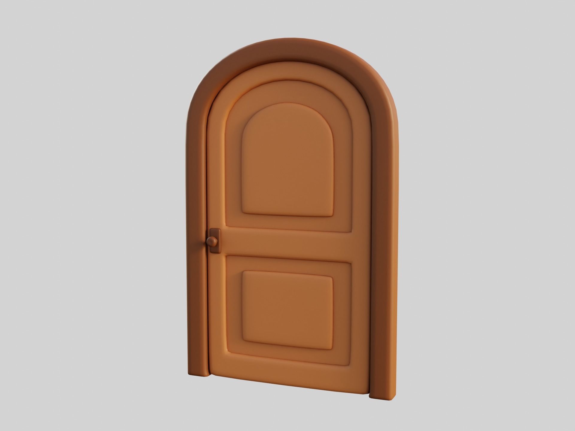 Cartoon Door 9a 3D model_9