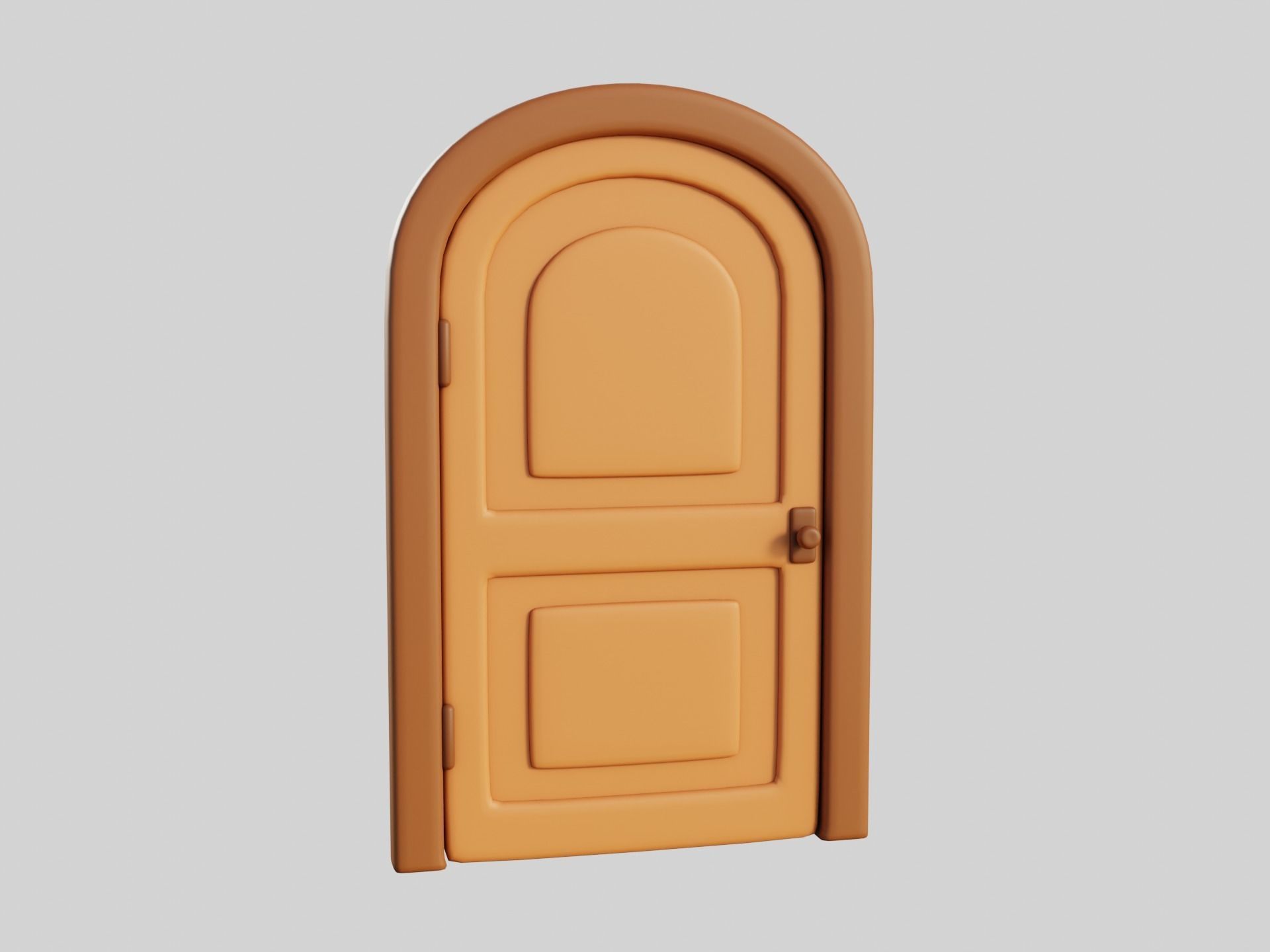 Cartoon Door 9a 3D model_5