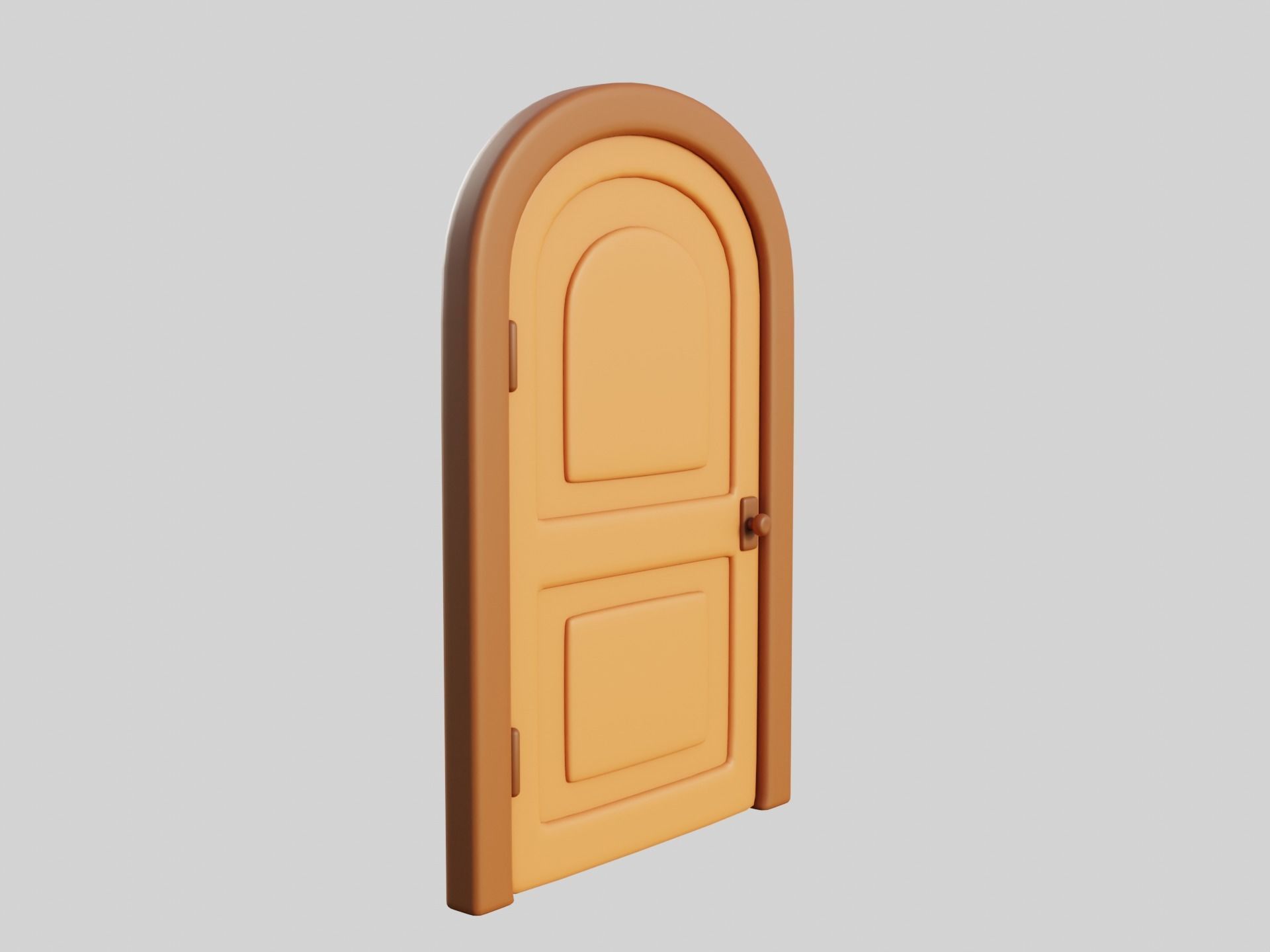 Cartoon Door 9a 3D model_6
