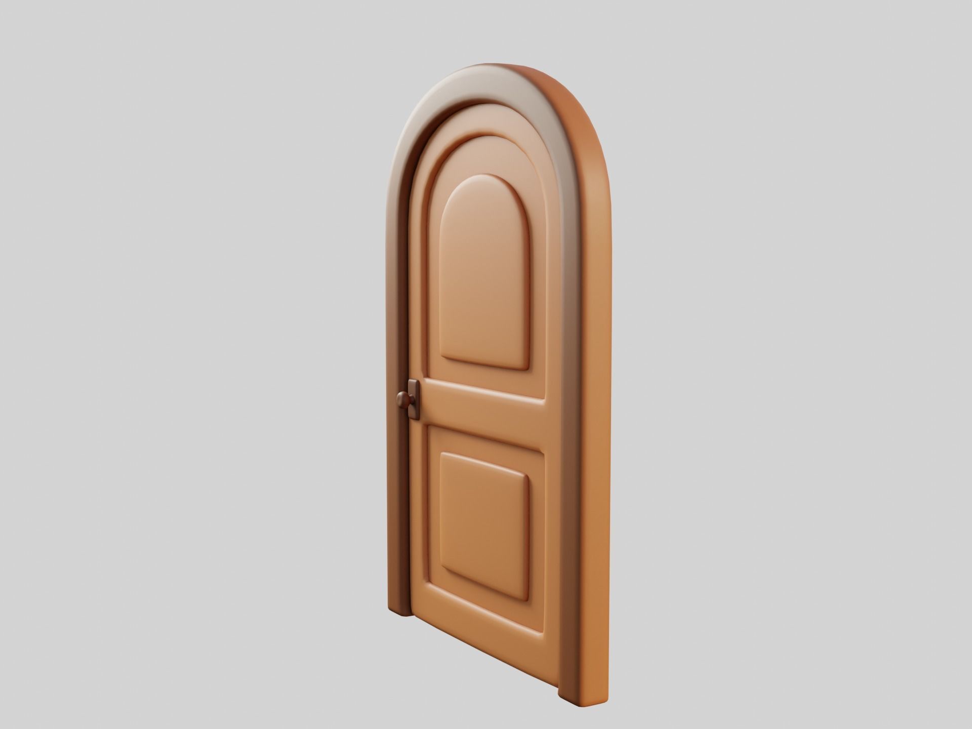 Cartoon Door 9a 3D model_8