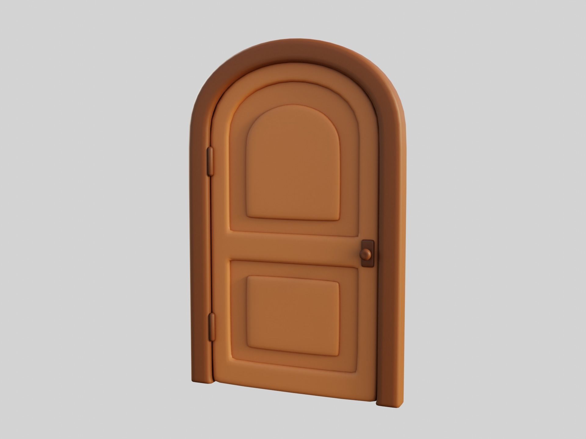 Cartoon Door 9a 3D model_4
