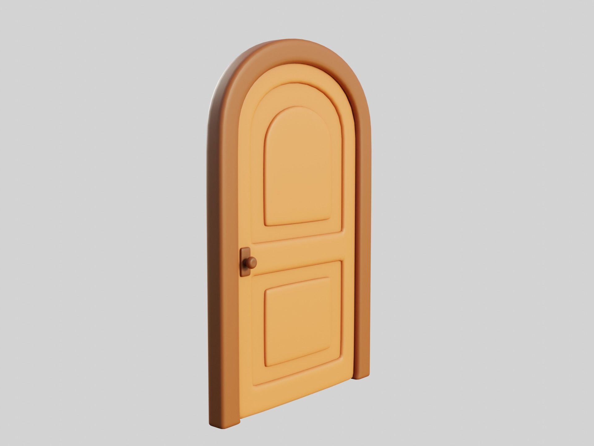 Cartoon Door 9a 3D model_1