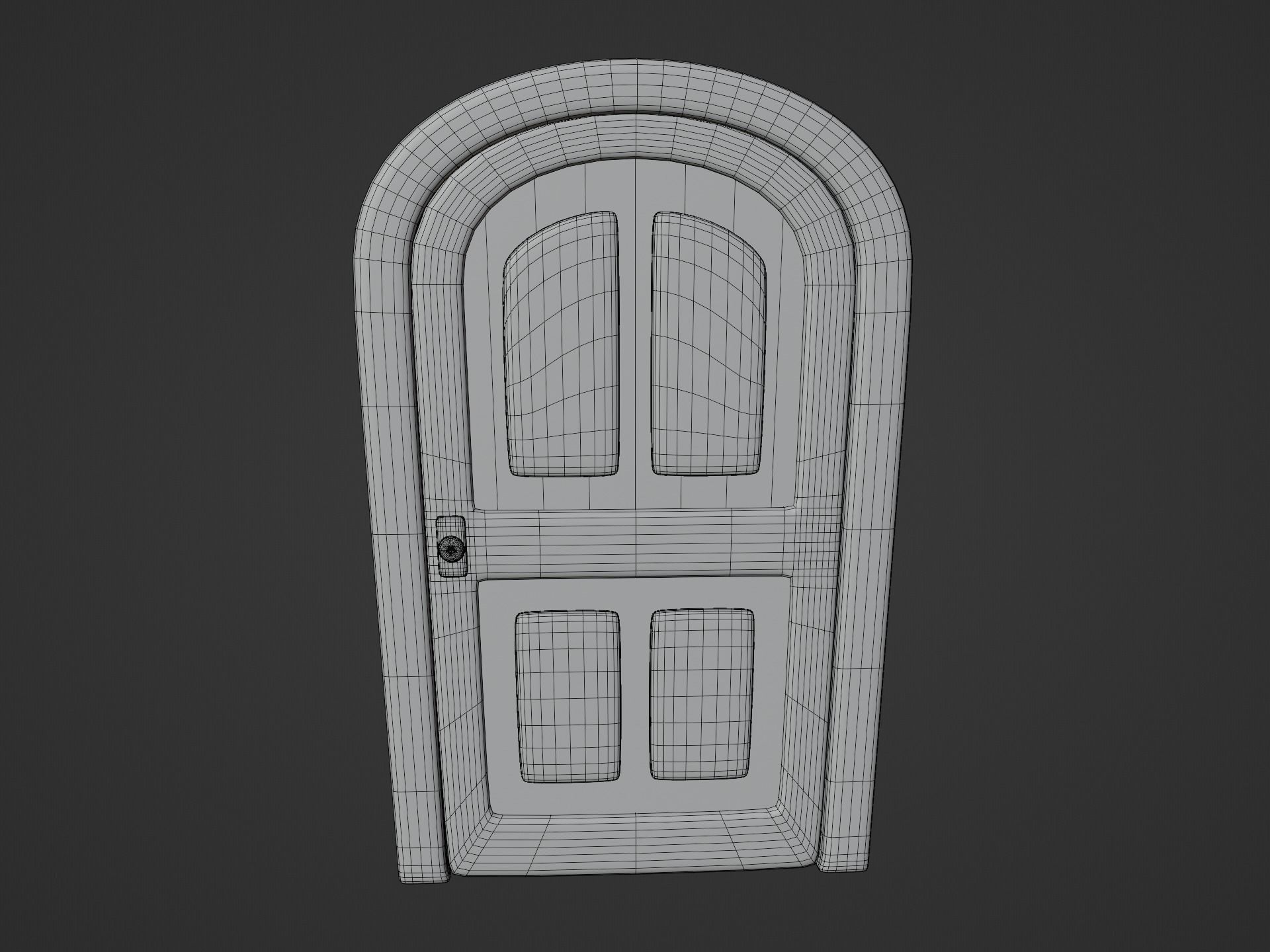 Cartoon Door 10b 3D model_11