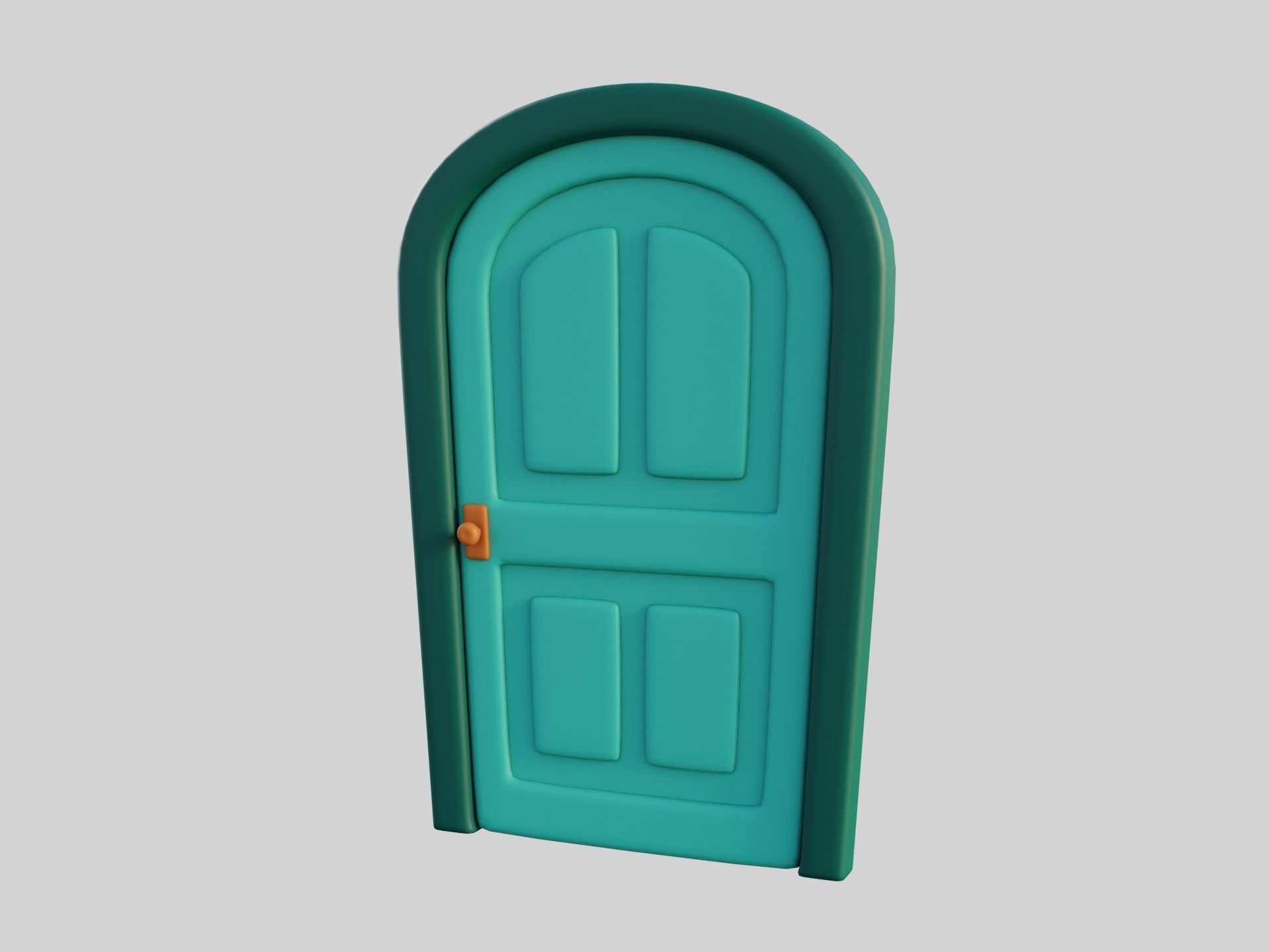 Cartoon Door 10b 3D model_9