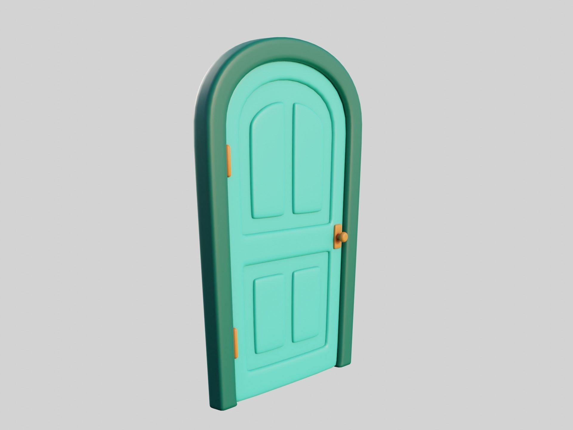 Cartoon Door 10b 3D model_6