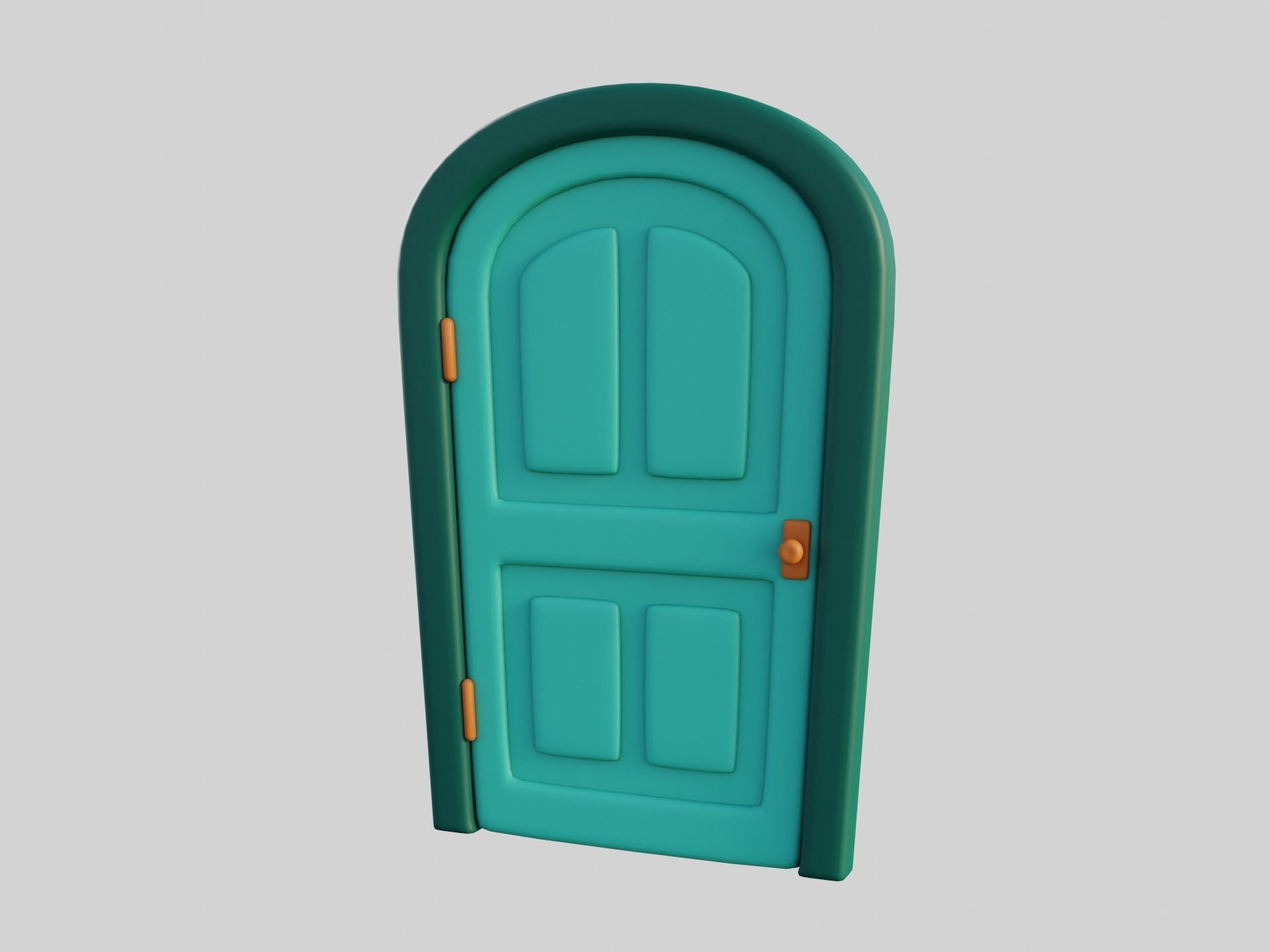 Cartoon Door 10b 3D model_4