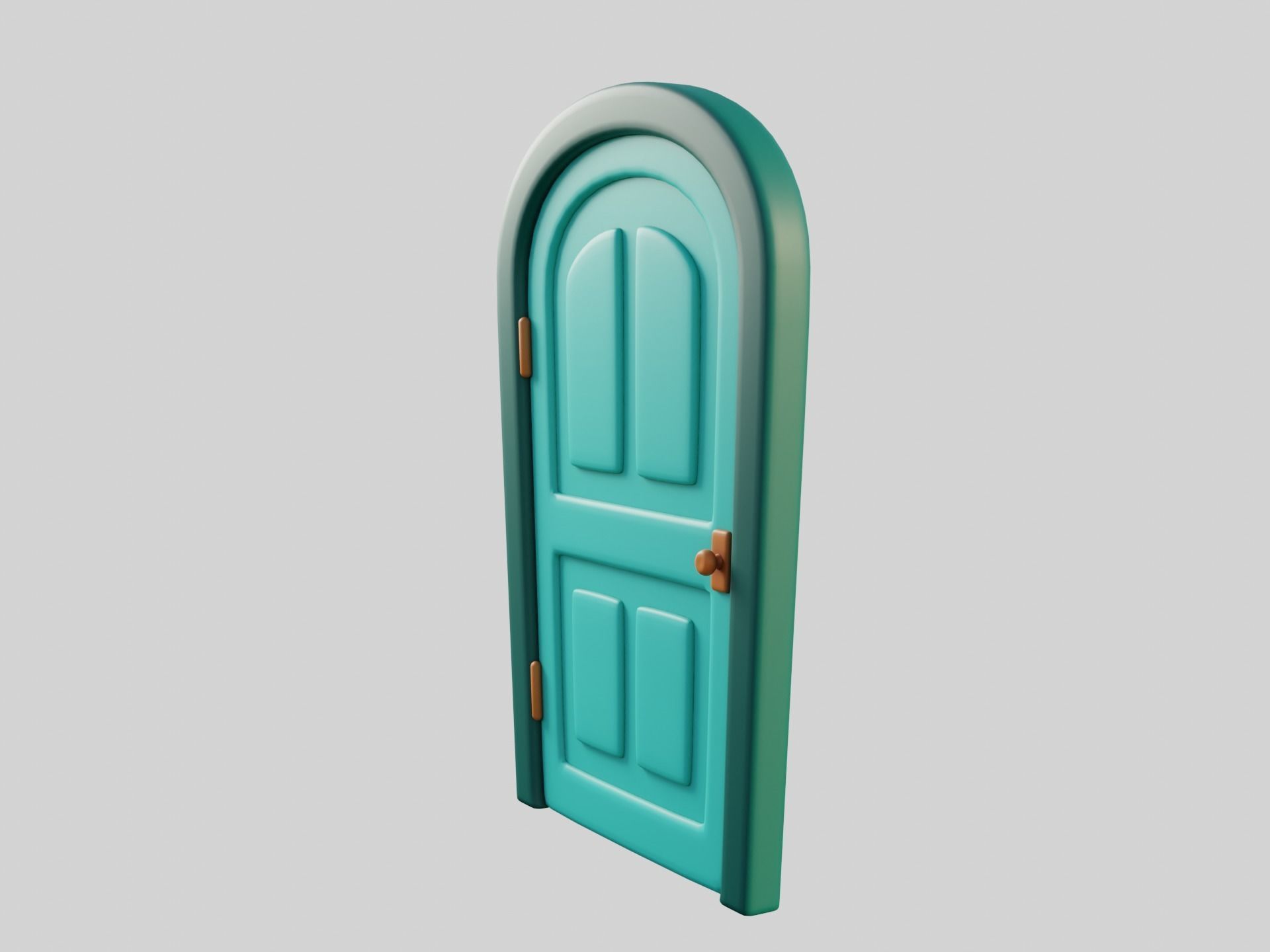 Cartoon Door 10b 3D model_3