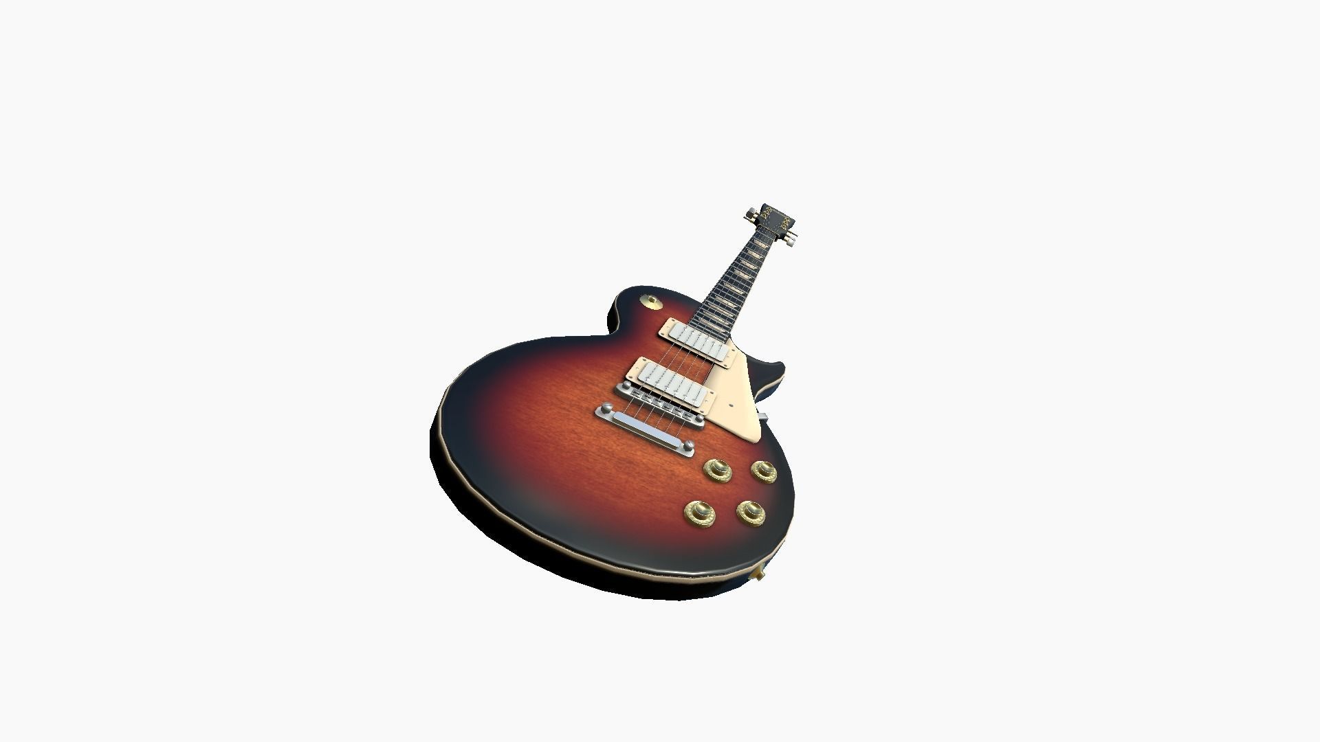 10 Electric Guitars C - Music Instrument Design 3D Model Collection_66