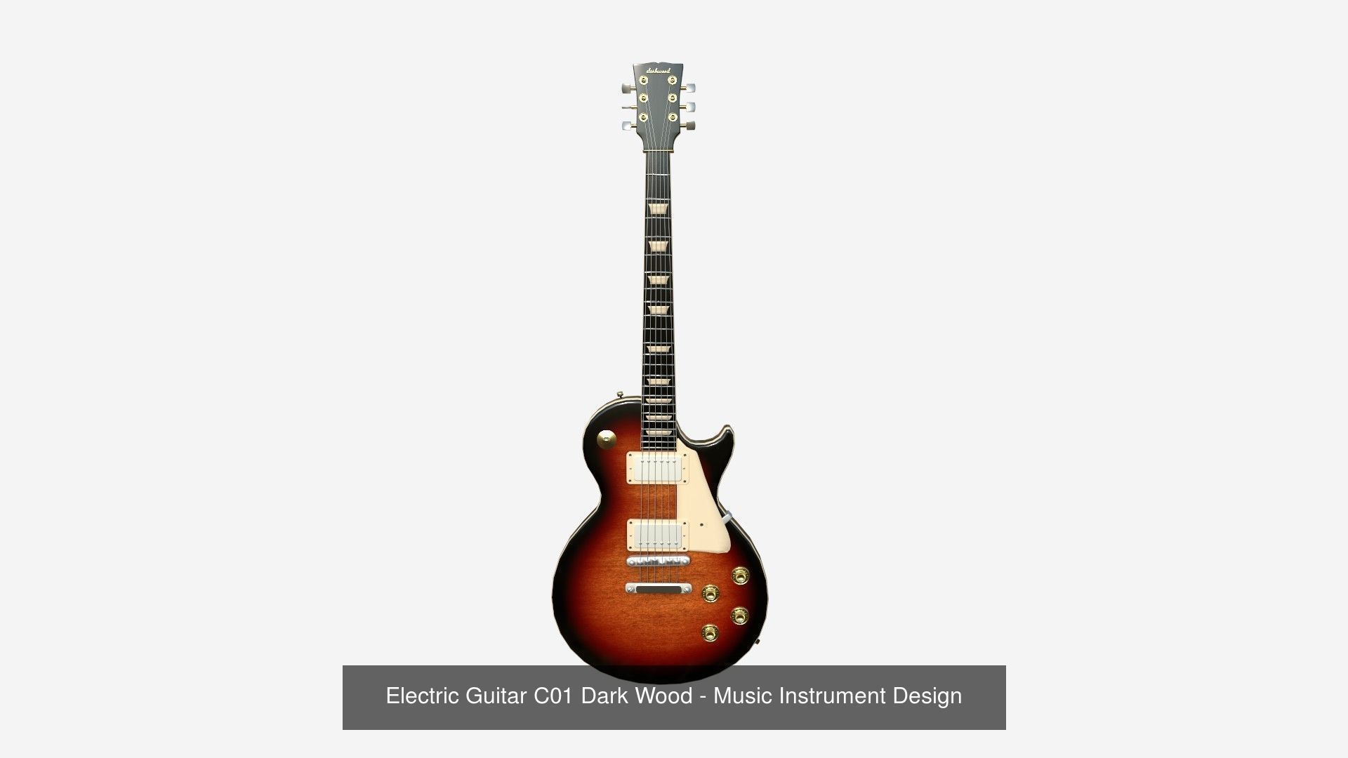 10 Electric Guitars C - Music Instrument Design 3D Model Collection_1